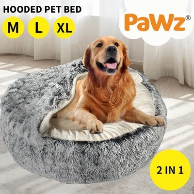 Pawz Pet Dog Calming Bed Warm Soft Plush Sleeping Removable Cover Washable Large - image 1 of 4