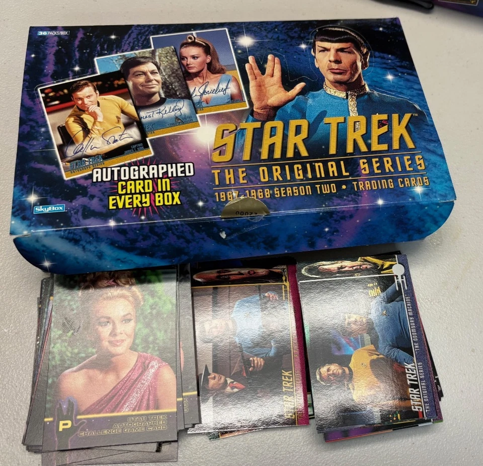 1998 Skybox 1967-8 STAR TREK TOS Season 2 Box w/ 110 Cards including 55 INSERTS! - Image 1 of 1