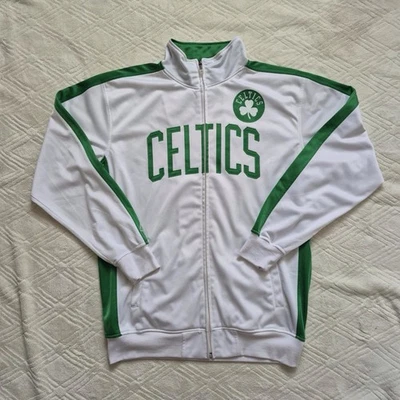Jaqueta de atletismo Boston Celtics | Vintage NBA Majestic zíper completo - Imagem 1 de 4