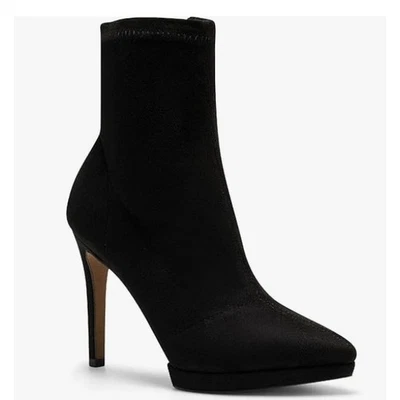 Джессика Симпсон черный эластичной вкратце носок Stiletto каблуки носок ботинки 6 М новый - Изображение 1 из 4