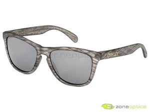 Oakley Frogskins Sunglasses OO9013-B655 Matte Clear Woodgrain/Black Iridium - Picture 1 of 1