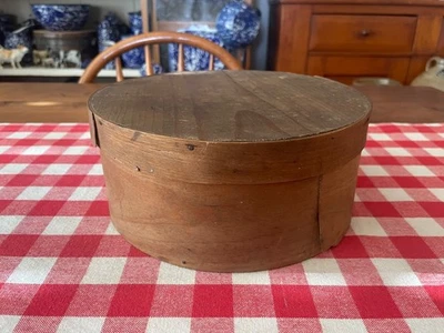 Antique Primitive Pantry Box (8 3/4" diameter) - Image 1 of 4