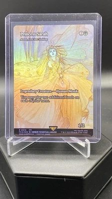 Princess Sarah - Azusa, Lost but Seeking Final Fantasy Borderless FOIL MTG - Image 1 of 2