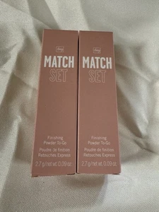 NEW fmg MATCH SET FINISHING POWDER TO-GO~ "INVISABLE COLOR" 2 Pack - Picture 1 of 2