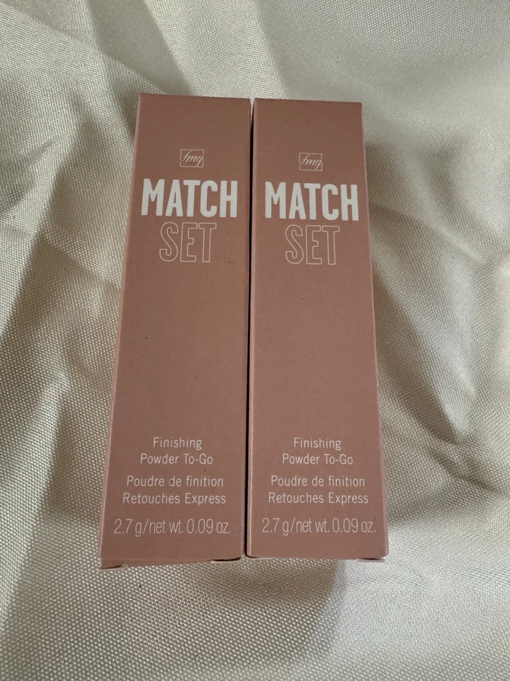 NEW fmg MATCH SET FINISHING POWDER TO-GO~ "INVISABLE COLOR" 2 Pack - Image 1 of 2