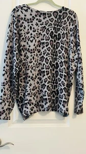 QUACKER FACTORY XL Animal print sweater - Picture 1 of 4