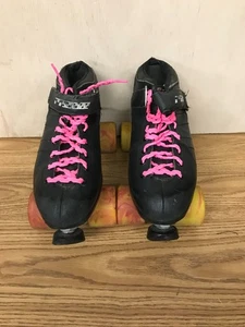 Pattini a rotelle Riedell Carrera Speed 105B #2 taglia adulto 10 96A ruote impugnatura sicura - Foto 1 di 11