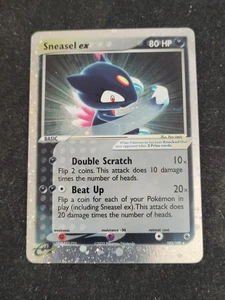 Juego de Cartas Coleccionables Pokémon Sneasel ex Rubí Zafiro 103/109 Jugado Moderadamente Pequeño Pliegue - Imagen 1 de 10