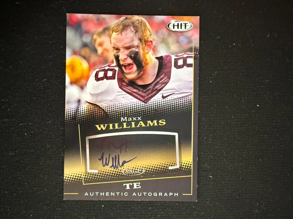 Maxx Williams 2015 Sage Hit Autograph Auto Rookie RC Baltimore Ravens D46 - Image 1 of 1