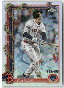 2025 Topps Holiday #HC49 Triston Casas Chrome #/499 - Picture 1 of 2