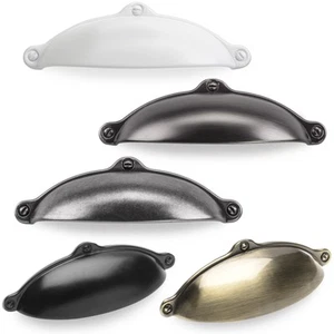 Muschelgriff Erika BA 64 mm Möbelgriff Griffmuschel Metall Schrankgriff SOTECH - Bild 1 von 8