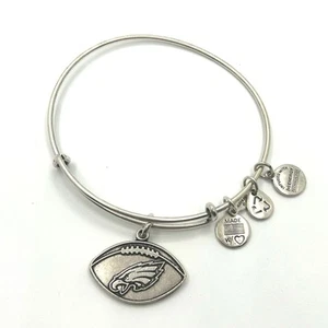 Brazalete Brazalete Philadelphia Eagles Alex + Ani Logo - Usado en Excelente Condición - Imagen 1 de 3