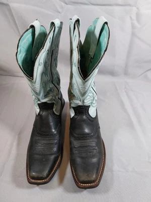 Bota occidental de cuero para mujer Ariat 8B EUR39 UK5,5 punta cuadrada Foto 1 de 4