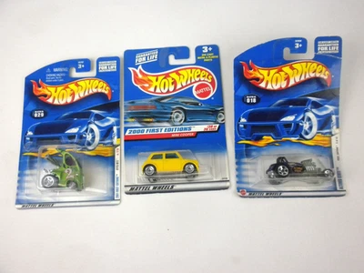 Hot Wheels 1/64 Toy Cars 1st Ed  (3) - Mini Cooper,  Altered State , Hyper Mite - Image 1 of 4