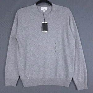M&S Autograph Pure Cashmere Sweater Mens XL Ash Gray Crew Neck Pullover Jumper - Picture 1 of 11