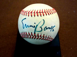ERNIE BANKS CHICAGO CUBS HOF SIGNED AUTO VINTAGE WILSON GU'ED LL BASEBALL JSA - Picture 1 of 3