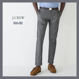 Nuovo con etichetta - J. CREW Pantalone Uomo 484 Slim Fit in Twill Spazzolato, Grigio Sale Pepe 32x32 98€ - Foto 1 di 6
