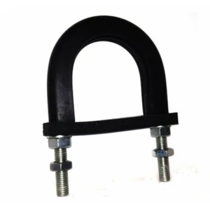 Anti-Vibration Gummi gefütterter U-Bolzen - leicht belastbar - T316/A4 Edelstahl - Bild 1 von 3