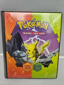 2004 Pokemon Ultra Pro Card Album EX Fire Red Leaf Green Binder Thunder Pikachu - Picture 1 of 5