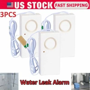 3PCS Instapark IN07A Water Leak Leakage Detection Detector Sound Alarm Sensor - Picture 1 of 12