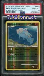 PSA 8 Pokemon Relicanth Supreme Victors SH8 Shiny Secret Rare Holo Card - Picture 1 of 2