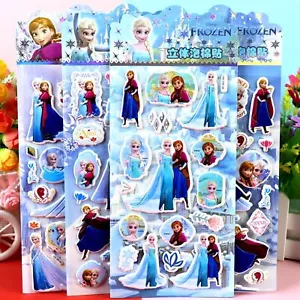 Frozen Regalo Compleanno Bambini Stereoscopico 3D Bolla Adesivi Regalo Bambina - Foto 1 di 11