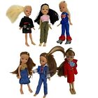 Toy Century Posable Dolls 4.5" Outfits Clothes Lot of 6