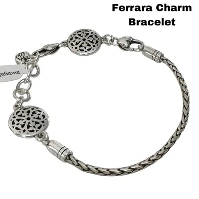 Pulsera Brighton FERRARA Medallón Plata Dije D30179 Nueva con Etiquetas Foto 1 de 3