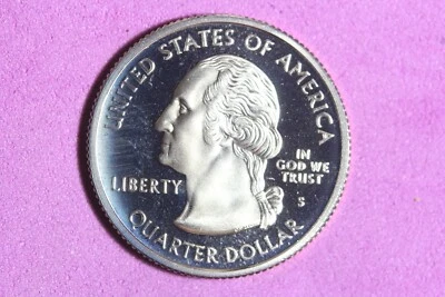 2000 - S PROOF CLAD "VIRGINIA" Statehood Washington Quarter! #K47264 - Image 1 of 2