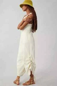 Daily Practice by Anthropologie Seamed Wide-Leg Jumpsuit Pearl Solid XS-P 276898 - Picture 1 of 10