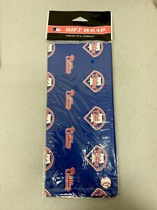 Philadelphia Phillies MLB Baseball Gift Decorative Wrapping Paper 12.5 Square Ft
