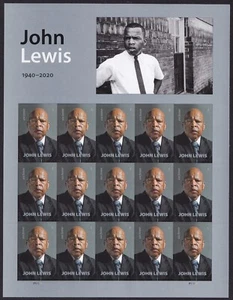 Scott #5801 John Lewis Congressman Full Sheet of 15 Forever Stamps - MNH UV - Picture 1 of 4