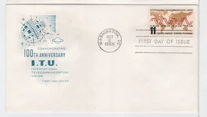 TurtlesTradingPost- International Telecomm Union #1274- 1965 FDC House of Farnam - Picture 1 of 1