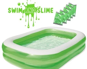 Bestway Kids Swim & Slime Inflatable Paddling 6.7ft Fun Play Pool  - Picture 1 of 7