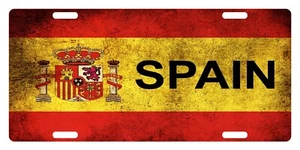 Spain España Flag License Plate Kingdom of Spain Emblem Spain - Picture 1 of 1