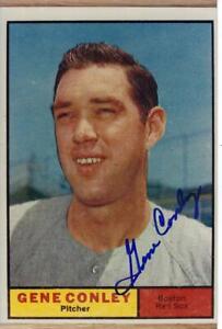 GENE CONLEY AUTOGRAPHED 8X10 PHOTO (RED SOX PITCHER)