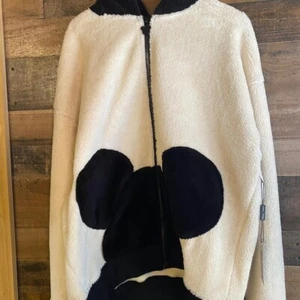 Hidden Mickey Mouse Sherpa Jacket 2XL NEW Heavy Coat Hooded Disney Forever 21 - Picture 1 of 7