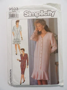 Simplicity 9503 Misses Petite Dress in 2 Lengths Sizes 6-12 Uncut Sewing Pattern - Picture 1 of 3