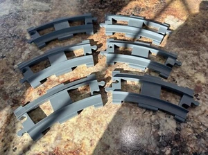 Lego Duplo Train Track (6) Curved slate gray - Picture 1 of 2