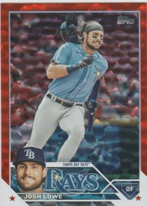 2023 Topps Update JOSH LOWE Tampa Rays #US303 Orange Foilboard 018/299 - Picture 1 of 1
