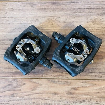 Pedales de plataforma Shimano PD-T400 Trekking MTB doble cara Foto 1 de 4