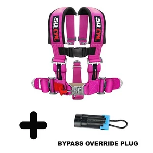 Pink 2 in 5 point Harness and Bypass Plug For CanAm X3 XRS 900 HO X DS Turbo R - Bild 1 von 9