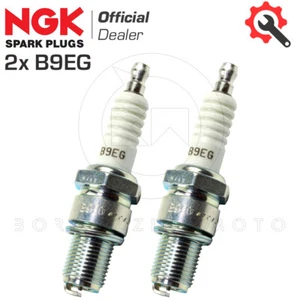 Bougies D'Allumage Paire 2x NGK B9EG KAWASAKI KX 80 L KX80L 1988-1990 - Picture 1 of 3
