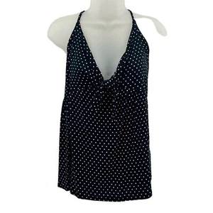 Target x Mossimo Polka Dot Tank Top XL Black White NWT Loose Fit - Picture 1 of 7