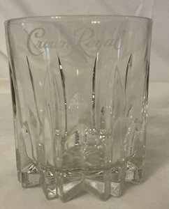 Vaso de vaso de whisky Crown Royal estampado Italia 3,75 de alto. Cristal de repuesto - Imagen 1 de 7