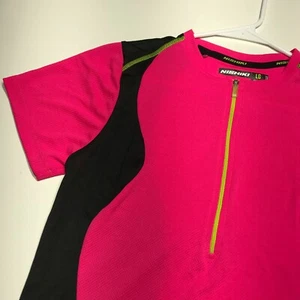 Nishiki Womens Specific Cycling Shirt Size Large Short Sleeve Zip Front Mesh Top - Picture 1 of 12