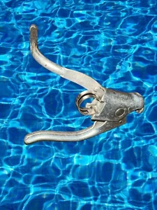 Vintage Road Bike Brake Levers Chrome Steel Alloy Safety - Picture 1 of 2