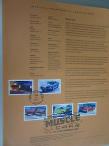 Scott #4743-47 Muscle Cars Forever Souvenir Seite - Bild 1 von 1