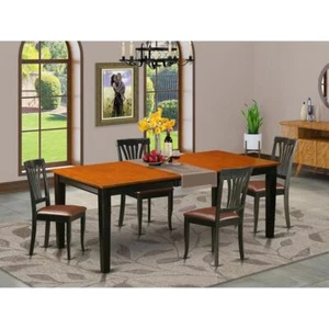 5  PC  Dining  set-Dining  Table  with  4  Wood  Dining  Chairs - Picture 1 of 4