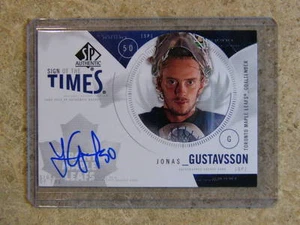 09-10 Upper Deck SPA SP Authentic SOTT Sign of the Times JONAS GUSTAVSSON - Picture 1 of 1